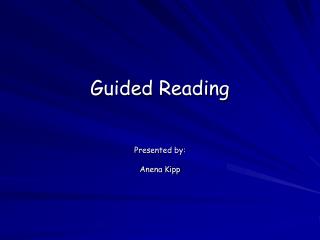 Guided Reading