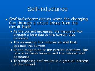 Self-inductance