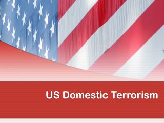 US Domestic Terrorism