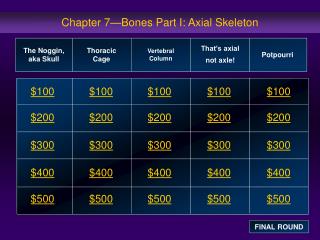 Chapter 7—Bones Part I: Axial Skeleton
