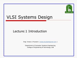 VLSI Systems Design