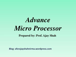 Advance Micro Processor