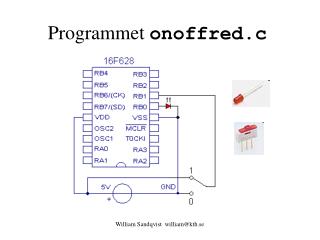 Programmet onoffred.c