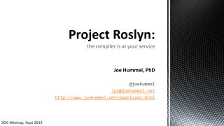 Project Roslyn: