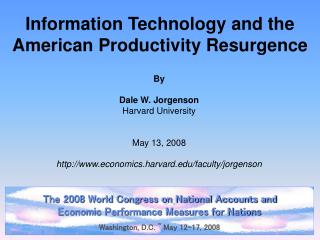 Information Technology and the American Productivity Resurgence