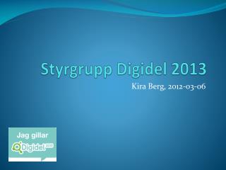 Styrgrupp Digidel 2013