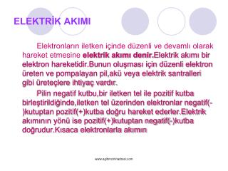 ELEKTRİK AKIMI