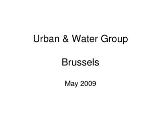 Urban &amp; Water Group Brussels