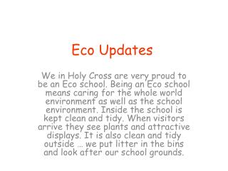 Eco Updates