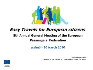 8th Annual General Meeting of the European Passengers’ Federation