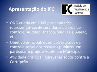 Apresentação do IFC