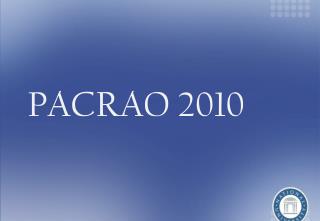 PACRAO 2010
