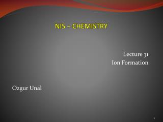 NIS – CHEMISTRY