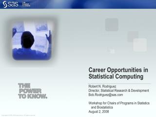 Career Opportunities in Statistical Computing