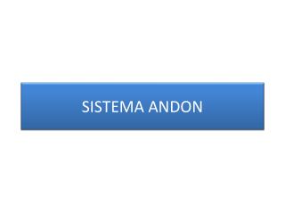 SISTEMA ANDON