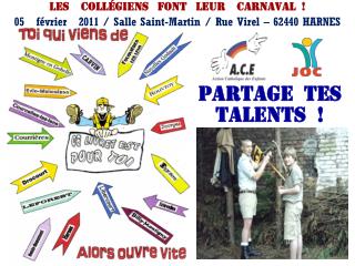 partage tes talents  !