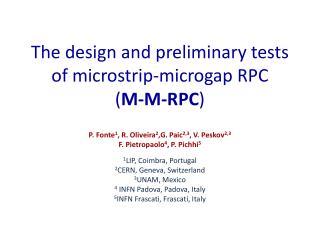 The design and preliminary tests of microstrip-microgap RPC ( M-M-RPC )