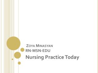 Zoya Minasyan RN-MSN-EDU