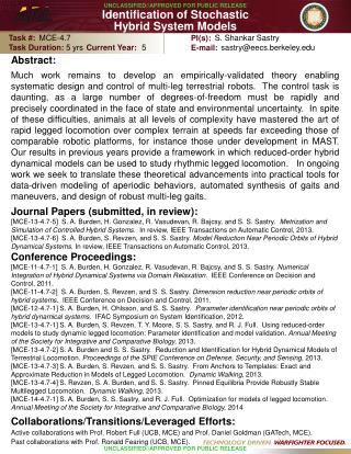 Identification of Stochastic Hybrid System Models