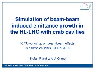 Simulation of beam-beam induced emittance growth in the HL-LHC with crab cavities