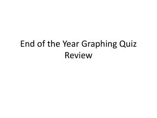 End of the Year Graphing Quiz Review
