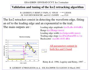 ESA-ESRIN ENVISAT-CCVT. Ice 2 retracker