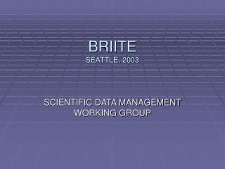 BRIITE SEATTLE, 2003
