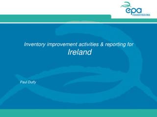 Inventory improvement activities &amp; reporting for Ireland