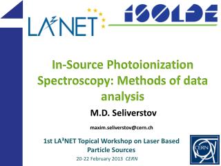 In-Source Photoionization Spectroscopy: Methods of data analysis