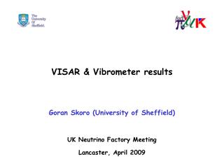 VISAR &amp; Vibrometer results