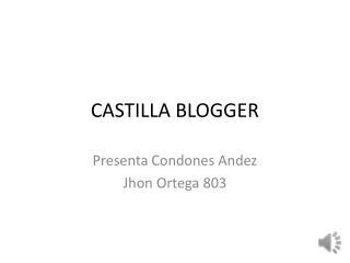 CASTILLA BLOGGER