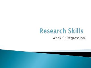 Research Skills