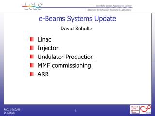 e-Beams Systems Update