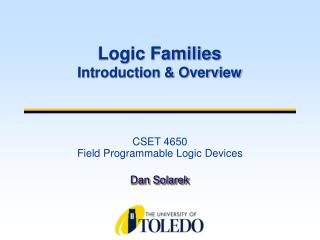 CSET 4650 Field Programmable Logic Devices