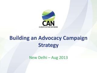 Building an Advocacy Campaign Strategy