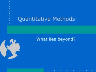 Quantitative Methods