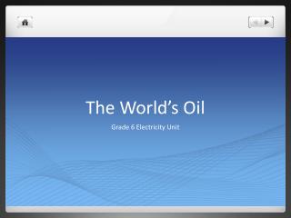 The World’s Oil