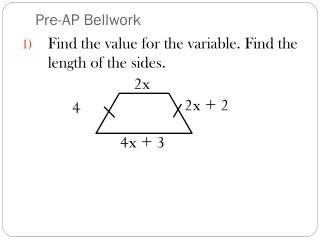 Pre-AP Bellwork