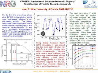 CAREER: Fundamental Structure-Dielectric Property Relationships of Fluorite Related compounds