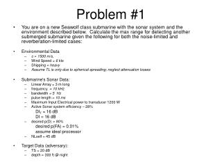 Problem #1