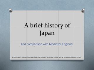 A brief history of Japan