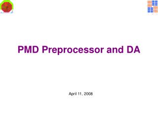 PMD Preprocessor and DA