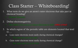Class Starter – Whiteboarding!