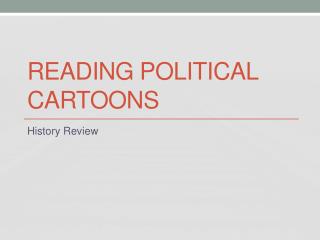 Reading Political Cartoons