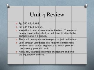 Unit 4 Review