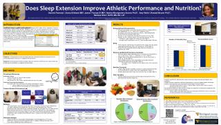 Does Sleep Extension Improve Athletic Performance and Nutrition?