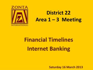 District 22 Area 1 – 3 Meeting