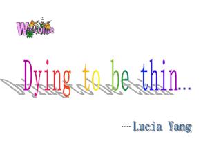 Dying to be thin