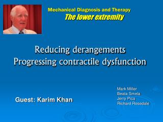 Reducing derangements Progressing contractile dysfunction