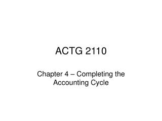 ACTG 2110